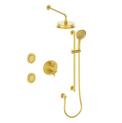 Vogt SET.Z3.320.718 Zehn 3-Way TH Set with Jets - 8" Ceiling Arm