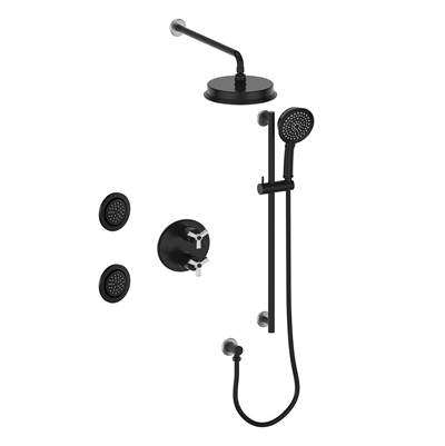 Vogt SET.Z3.320.718 Zehn 3-Way TH Set with Jets - 8" Ceiling Arm
