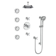 Vogt SET.Z4.142.934 Zehn 3 / 4" TH Set with In-Wall Jets - 4" Ceiling Arm