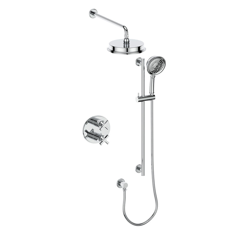 Vogt SET.Z4.220.210 Zehn 2-Way TH Set - Rainhead and Handheld