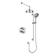 Vogt SET.Z4.220.218 Zehn 2-Way TH Set - Rainhead and Handheld - 8" Ceiling Arm