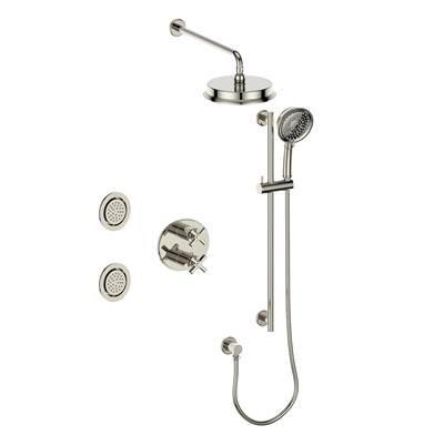 Vogt SET.Z4.320.714 Zehn 3-Way TH Set with Jets - 4" Ceiling Arm