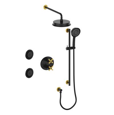 Vogt SET.Z4.320.714 Zehn 3-Way TH Set with Jets - 4" Ceiling Arm