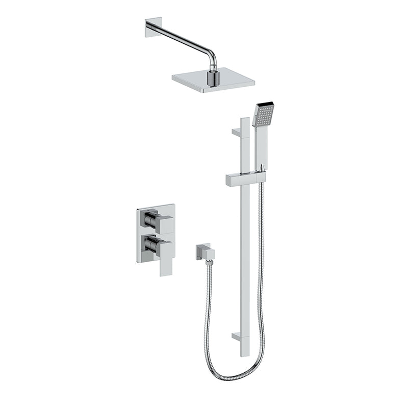 Vogt TM.AP.210.214 Kapfenberg Trim For 2-Way PB Set - Rainhead and Handheld - 4" Ceiling Arm