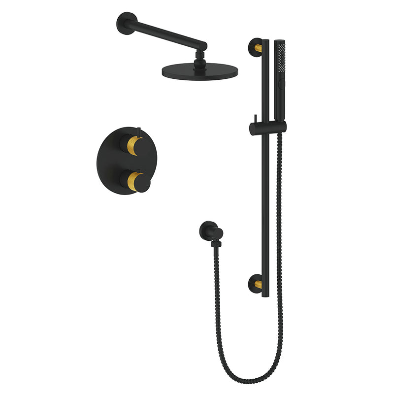 Vogt TM.DA.220.214 Drava Trim For 2-Way TH Set - Rainhead and Handheld - 4" Ceiling Arm