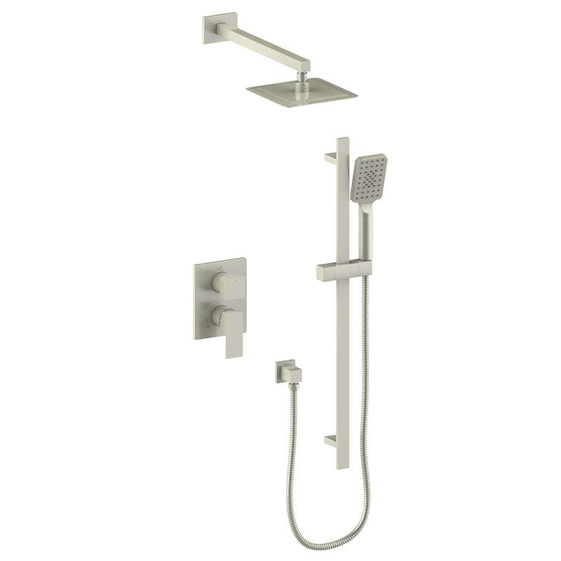 Vogt TM.KG.210.218 Kapfenberg Trim For 2-Way PB Set - Rainhead and Handheld - 8" Ceiling Arm