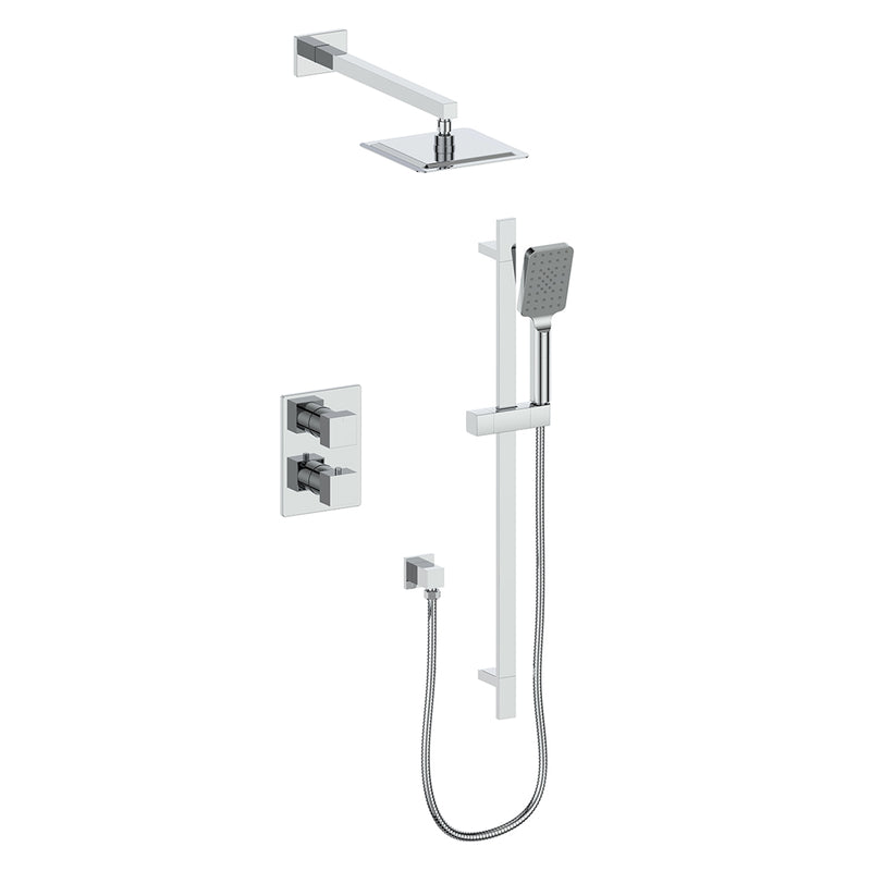 Vogt TM.KG.220.214 Kapfenberg Trim For 2-Way TH Set - Rainhead and Handheld - 4" Ceiling Arm