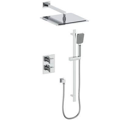 Vogt TM.KG.220.238 Kapfenberg Trim For 2-Way TH Set - 12" Rainhead and Handheld - 8" Ceiling Arm