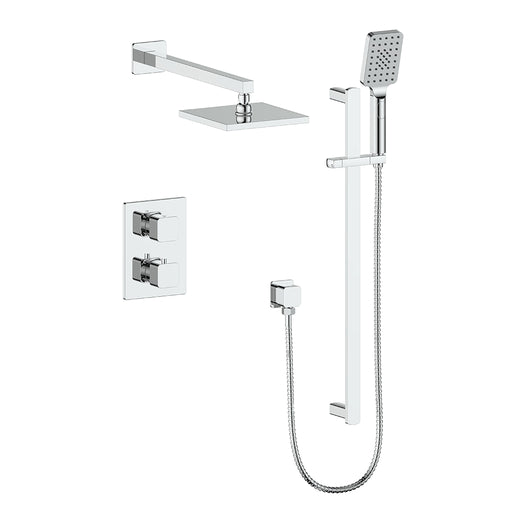 Vogt TM.NU.220.218 Niveau Trim For 2-Way TH Set - Rainhead and Handheld - 8" Ceiling Arm