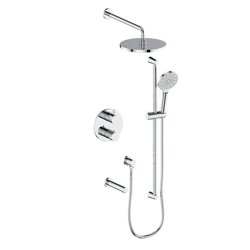 Vogt TM.OR.320.324 Worgl Trim For 3-Way TH Shower Set with 10" Rainhead - 4" Ceiling Arm
