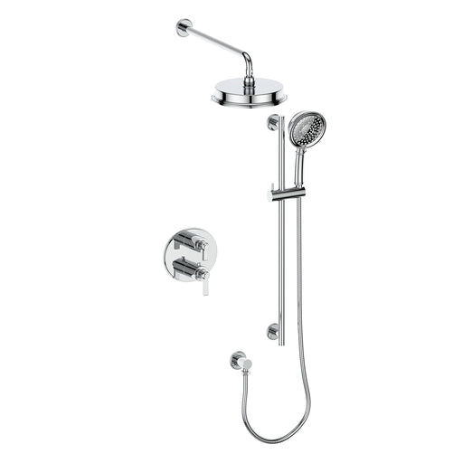 Vogt TM.Z1.220.218 Zehn Trim For 2-Way TH Set - Rainhead and Handheld - 8" Ceiling Arm