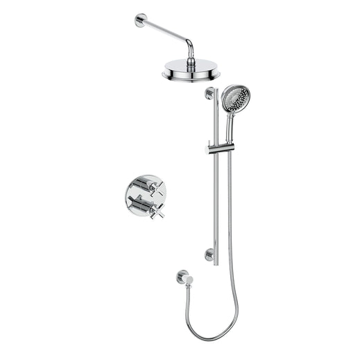 Vogt TM.Z4.220.218 Zehn Trim For 2-Way TH Set - Rainhead and Handheld - 8" Ceiling Arm