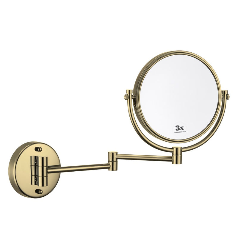 Virta 8 Inch Round Wall Mount Makeup Mirror