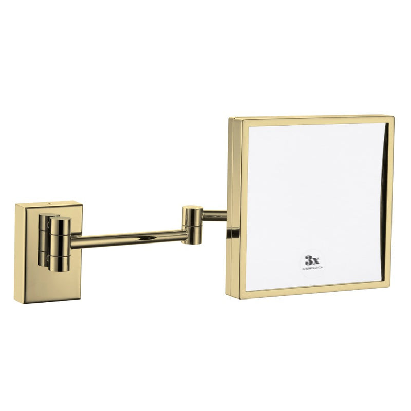 Virta 8 Inch Square Wall Mount Makeup Mirror
