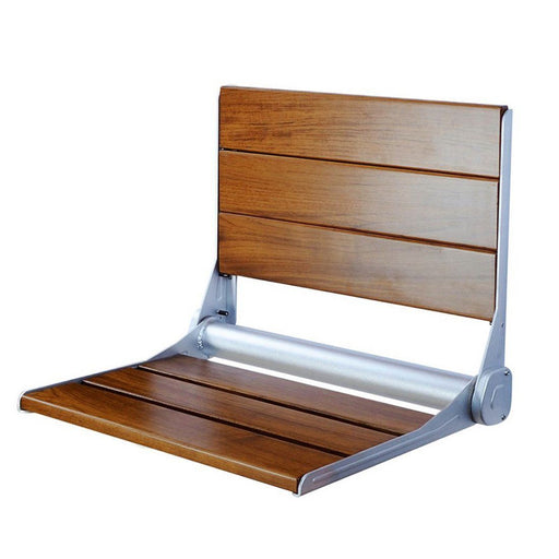 Virta Wall Hung Foldable Shower Seat with Back