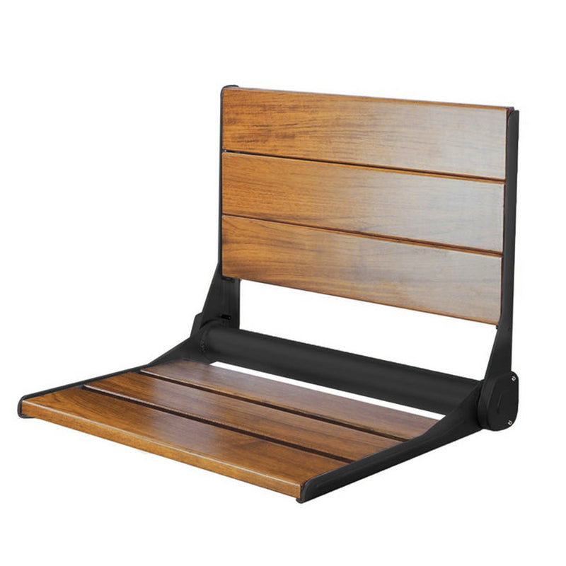 Virta Wall Hung Foldable Shower Seat with Back