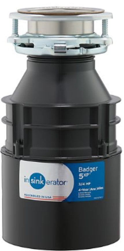 Insinkerator Badger 5XP Garbage Disposal 3/4 HP