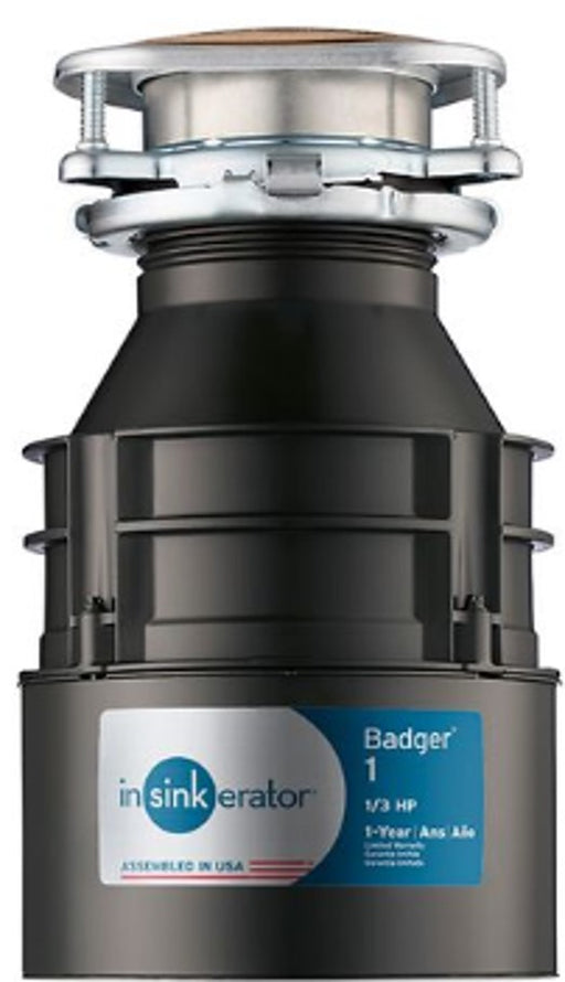 Insinkerator Badger 1 Garbage Disposal 1/3 HP