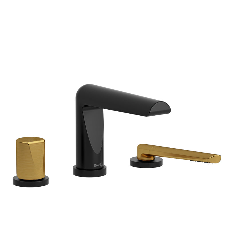 Riobel Parabola TPB66 3-piece Type P pressure balance deck-mount tub filler with hand shower trim (Without Rough-in)