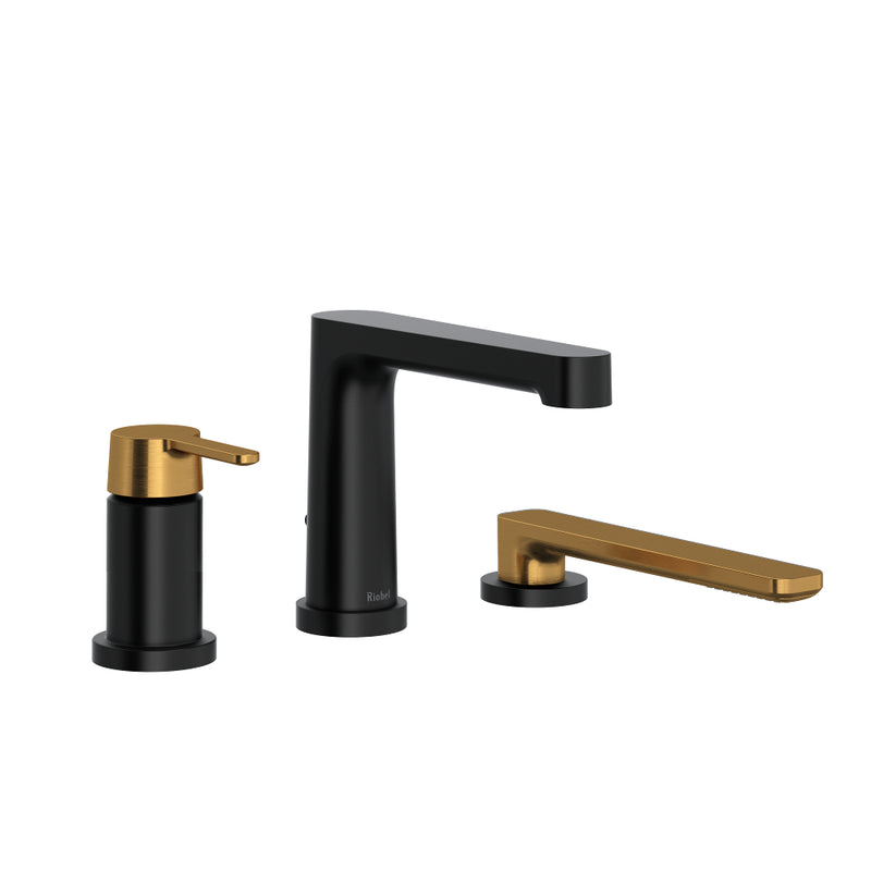 Riobel Nibi TNB16 3-Piece Type P Pressure Balance Deck-Mount Tub Filler With Handshower Trim (Without Rough-in)