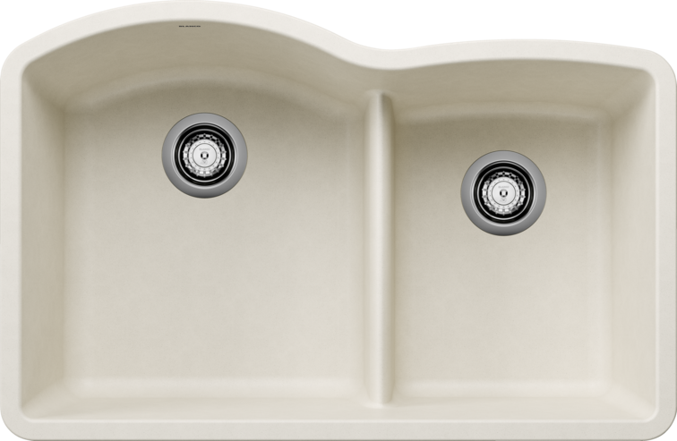 BLANCO DIAMOND U 1.75 LOW DIVIDE SOFT WHITE