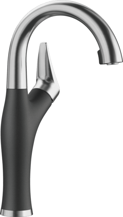 BLANCO ARTONA BAR 1.5 GPM PVD STEEL/ ANTHRACITE