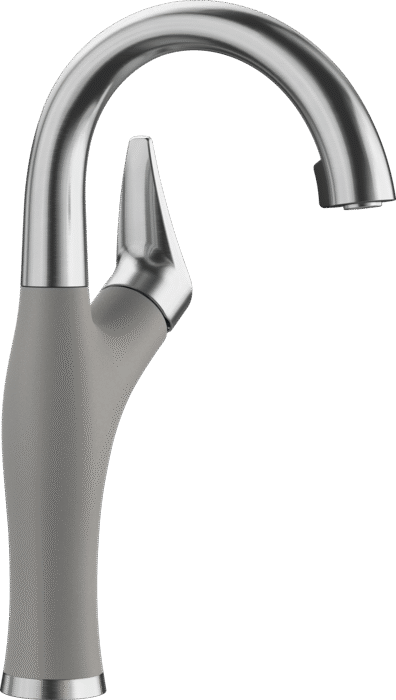 BLANCO ARTONA BAR 1.5 GPM PVD STEEL/METALLIC GRAY