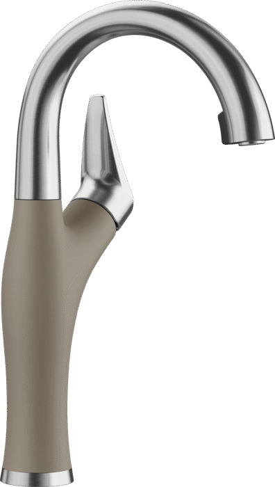 BLANCO ARTONA BAR 1.5 GPM PVD STEEL/TRUFFLE