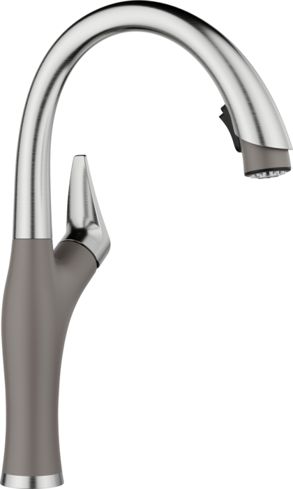 BLANCO ARTONA PULL DOWN 1.5 GPM PVD STEEL/VOLCANO GRAY
