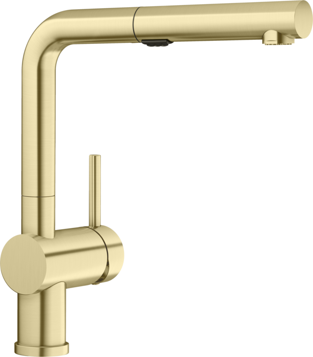 BLANCO LINUS PULL OUT 1.5 GPM SATIN GOLD