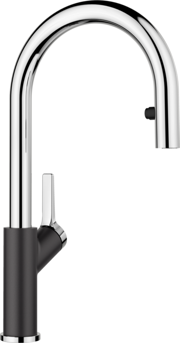 BLANCO URBENA PULL DOWN 1.5 GPM CHROME/COAL BLACK