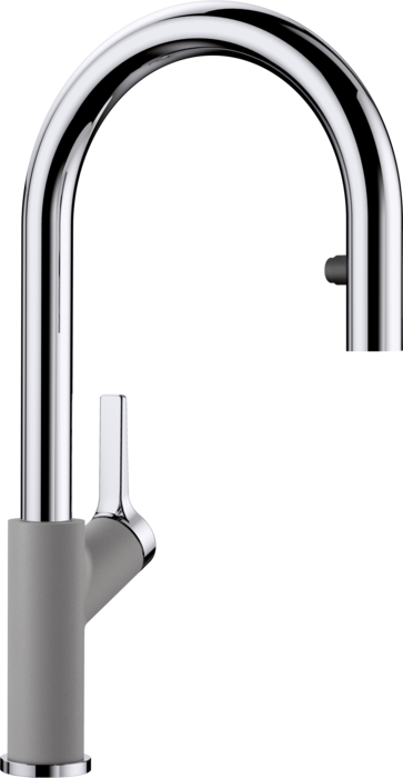 BLANCO URBENA PULL DOWN 1.5 GPM CHROME/METALLIC GRAY