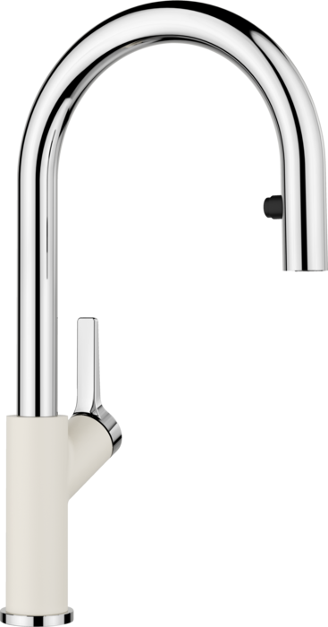 BLANCO URBENA PULL DOWN 1.5 GPM CHROME/SOFT WHITE 