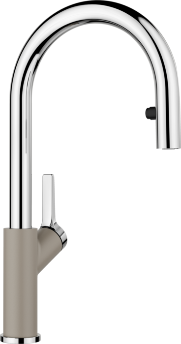 BLANCO URBENA PULL DOWN 1.5 GPM CHROME/TRUFFLE