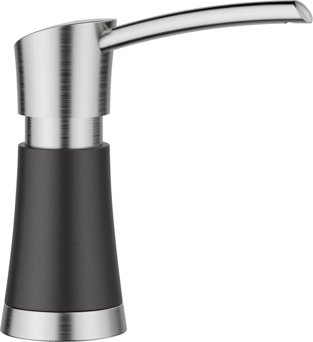 BLANCO ARTONA SOAP DISPENSER PVD STEEL/COAL BLACK