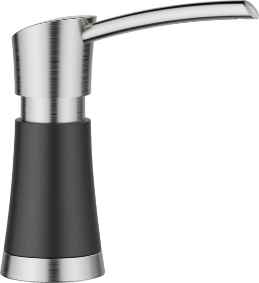 BLANCO ARTONA SOAP DISPENSER PVD STEEL/COAL BLACK