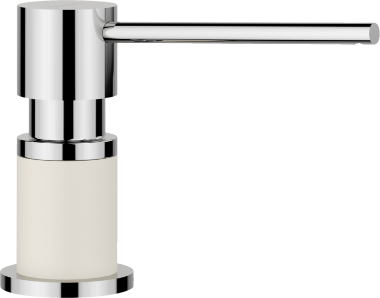 BLANCO LATO SOAP DISPENSER CHROME/SOFT WHITE