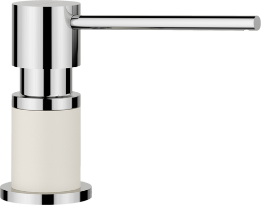 BLANCO LATO SOAP DISPENSER CHROME/SOFT WHITE