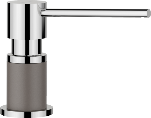 BLANCO LATO SOAP DISPENSER CHROME/VOLCANO GRAY