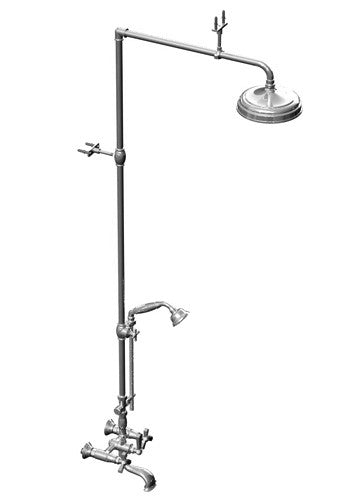 Rubinet 2WHXC HEXIS-WALL MNT TS WFIXED SHW HEAD