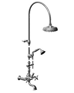 Rubinet 2WRVC RAVEN-WALL MNT TS WFIXED SHW HEAD
