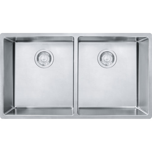 Franke CUX120-CA Cube Undermount 18G Stainless Steel Double 36Cab