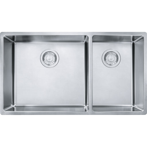 Franke CUX160-CA Cube Undermount 18G Stainless Steel Double 36Cab