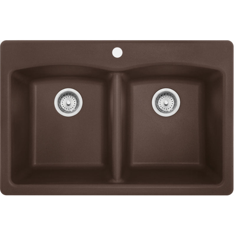 Franke ED33229-1-CA Ellipse DM Granite Double 36Cab