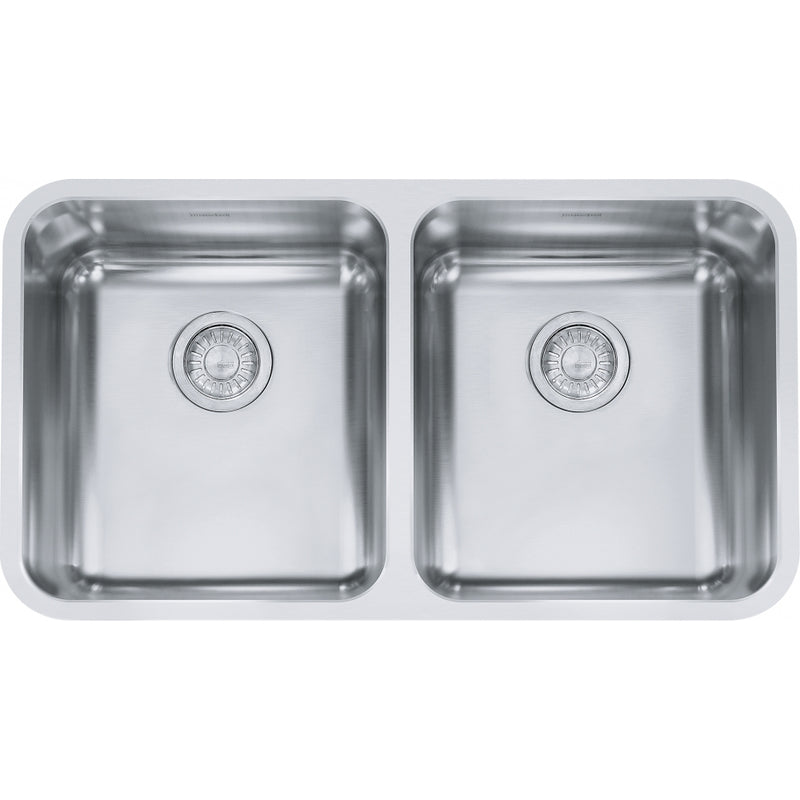 Franke GDX12031-CA Grande Undermount 18G Stainless Steel Double 36Cab