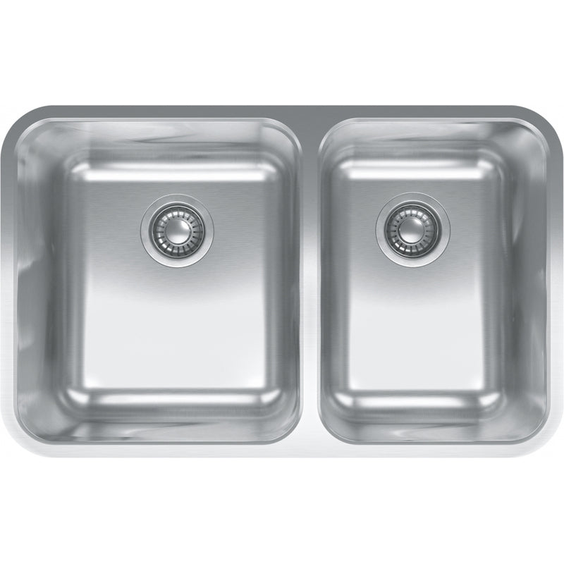 Franke GDX16028RH-CA Grande Undermount 18G Stainless Steel Double 36Cab