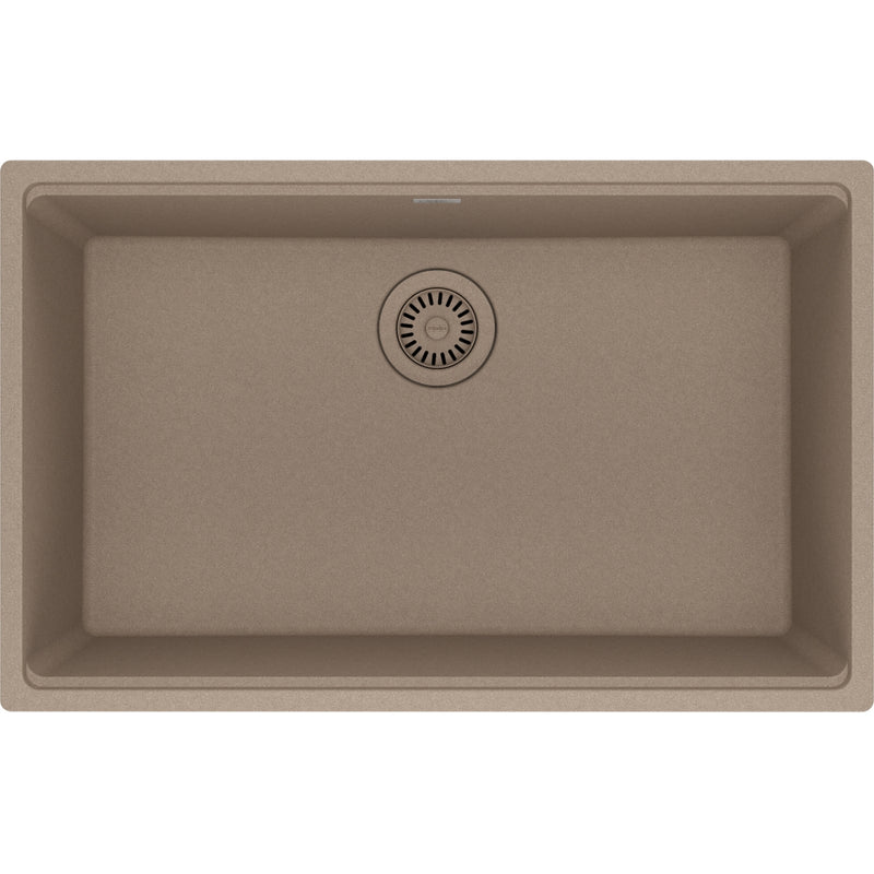 Franke MAG11028-S Maris Undermount Granite Single 33Cab with Strainer Basket