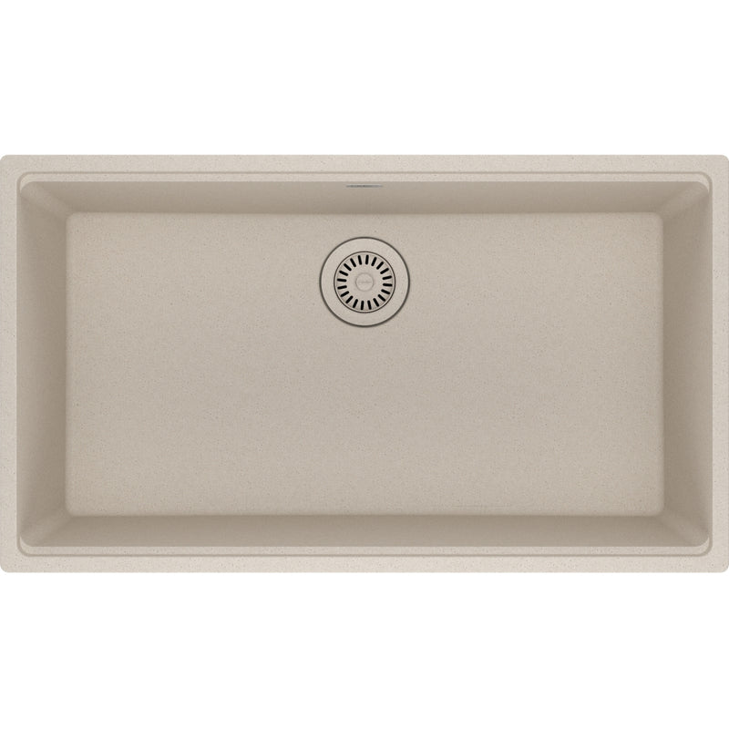 Franke MAG11031-S Maris Undermount Granite Single 36Cab with Strainer Basket