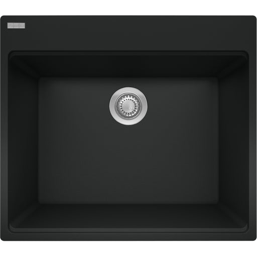 Franke MAG61023L-S Maris Dual Mount Granite Single Laundry with Strainer Basket