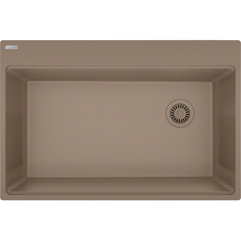 Franke MAG61031OW-S Maris Topmount Granite Single - Offset Waste with Strainer Basket
